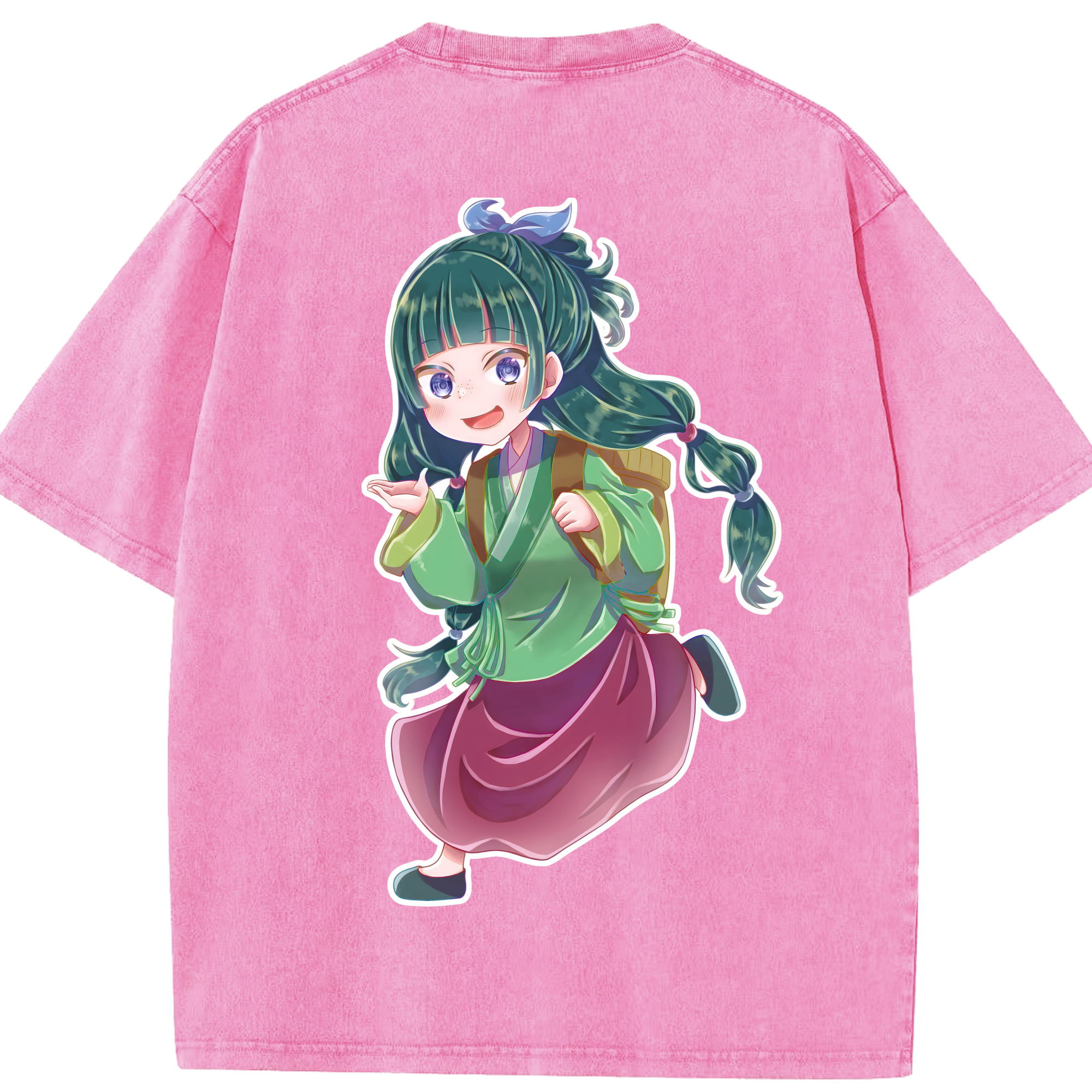 （画像用） 薬屋のひとりごと The Apothecary Diaries 綿100% ヴィンテージ風 半袖Tシャツ（背面プリント）